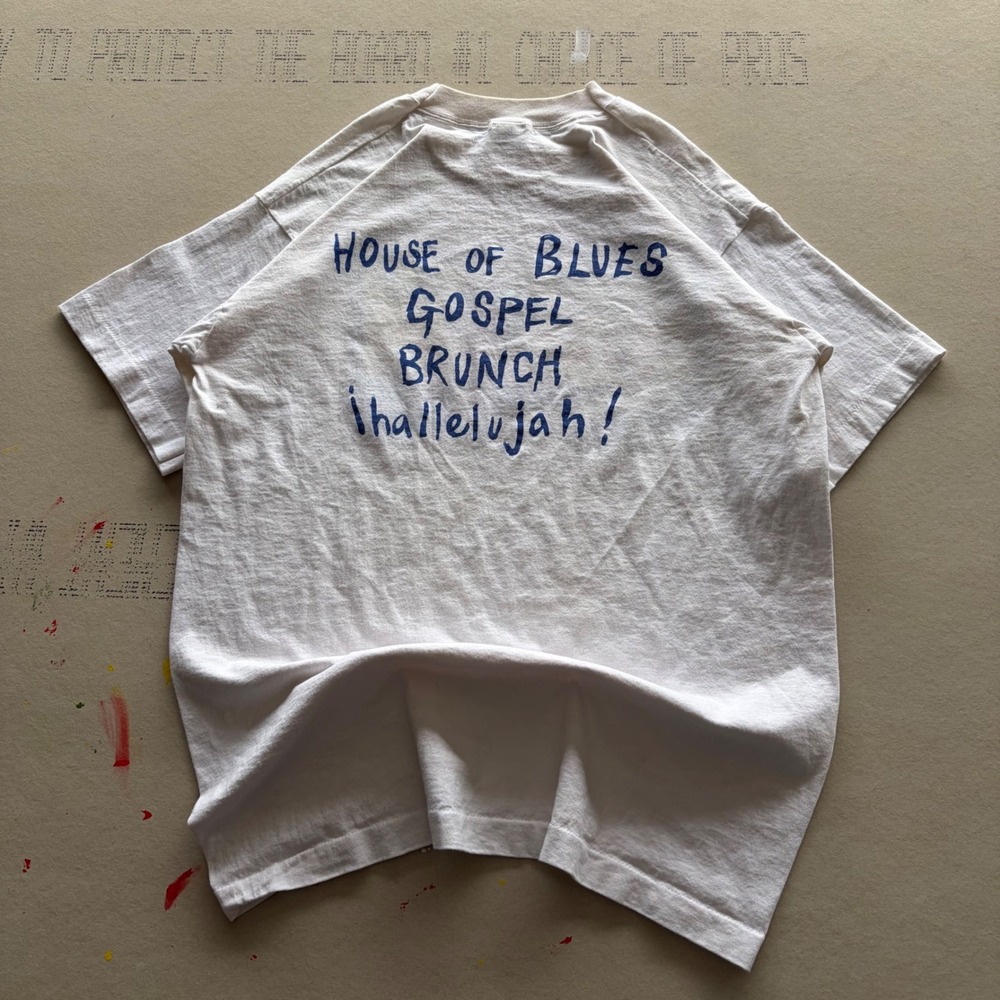 Vintage 90s House of Blues Art Promo vanghoe style shirt T-shirt - Picture 7 of 7